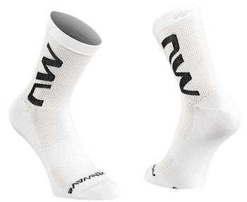 Northwave Extreme Air Mid Fahrradsocken weiß schwarz 2023