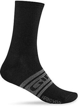 Giro Merino Seasonal Fahrrad Funktionssocken schwarz grau 2021