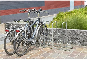 Mottez Fahrradständer für 5 Fahrräder mit 4 Bügeln (B131AR)