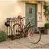 Relaxdays Fahrradständer Boden, 3 Fahrräder, Korb & 6 Haken, verstellbar, schwarz (10053277_8600)