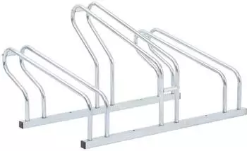 vidaXL Fahrradst&auml;nder f&uuml;r 3 Fahrr&auml;der, freistehend, verzinkter Stahl (4005574)