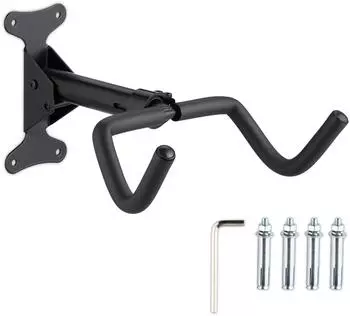 Relaxdays Fahrrad-Wandhalterung, klappbar, 50kg, schwarz