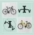 Relaxdays Fahrrad-Wandhalterung, klappbar, 50kg, schwarz