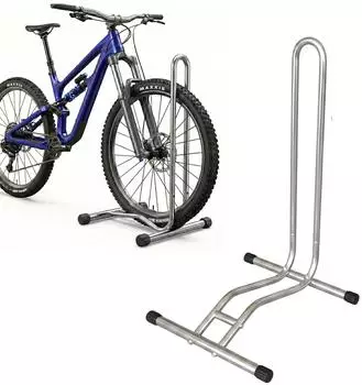 Relaxdays Fahrradst&auml;nder 29 Zoll, bis 6,5cm Reifenbreite, silber (10053491_55)