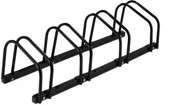 Relaxdays Fahrradst&auml;nder f&uuml;r 4 Fahrr&auml;der, Stahl, schwarz (10043637)