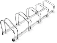 Relaxdays Fahrradst&auml;nder, F&uuml;r 5 Fahrr&auml;der, Boden- und Wandmontage,