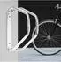 Relaxdays Wandparker Fahrrad, 3er-Set, verstellbar, 32,5x9x28,5cm, silber