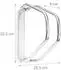 Relaxdays Wandparker Fahrrad, 3er-Set, verstellbar, 32,5x9x28,5cm, silber
