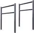 Baumarktplus Fahrradanlehnbügel Typ H 115x75cm Stahl anthrazit, 2er-Set (35064901)