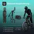 Optio Cycle Vertikale Fahrrad-Wandhalterung, klappbar, 180° schwenkbar, bis 25kg