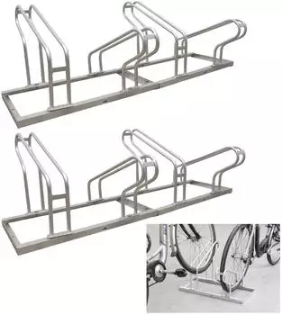 Baumarktplus Reihenparker 4x2 für 8 Fahrräder, feuerverzinkt, höhenversetzt (34841902)