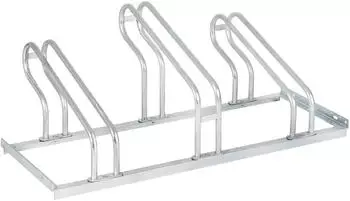 STIER Fahrradständer Bügelparker für 3 Räder, feuerverzinkter Stahl (904600)