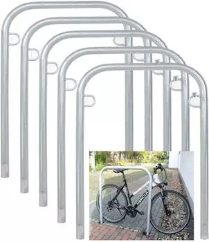 Trutzholm Fahrrad-Anlehnbügel Typ U, feuerverzinkter Stahl, 114x78cm, 5er-Set (34885903)