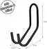 Wellgro Wand-Fahrradhalter 2er-Set, Stahl, schwarz
