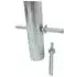 Baumarktplus Fahrradanlehnbügel Typ U, Stahl feuerverzinkt, Ø49mm, 115x99cm, 2er-Set (34857901)