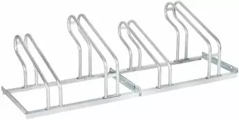STIER Fahrradst&auml;nder B&uuml;gelparker feuerverzinkter Stahl, 4 R&auml;der (904601)
