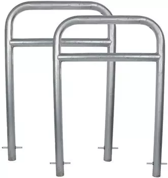 Baumarktplus Parker Fahrrad-Anlehnbügel mit Baumschutzbügel, 2er-Set (34876901)
