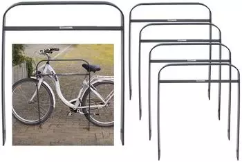 Baumarktplus Fahrradanlehnb&uuml;gel Typ H Flachstahl 13mm anthrazit 76x115cm (34949902)