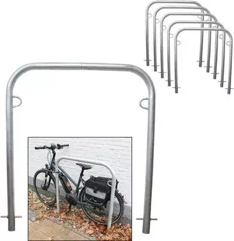 Baumarktplus Fahrradanlehnb&uuml;gel Typ U 5er-Set, Stahl feuerverzinkt, &Oslash;49mm, 115x99cm (34857902)