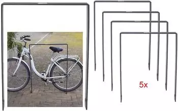 Trutzholm Fahrrad-Anlehnb&uuml;gel Typ U, Flachstahl 13mm, anthrazit, 5er-Set (34950902)