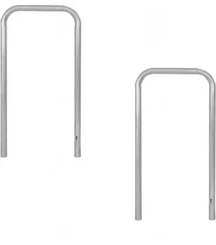 Baumarktplus Fahrradanlehnb&uuml;gel 2er-Set, Stahl feuerverzinkt, 115x58cm, &Oslash;48mm (35067901)
