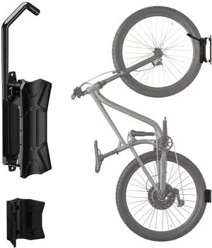 Maclean MC-171 Fahrrad-Wandhalterung schwenkbar, Stahl, schwarz, bis 35kg (MC-171)