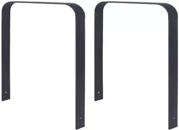 Trutzholm Fahrradanlehnbügel Typ U 115x76cm Flachstahl 12mm pulverbeschichtet anthrazit, 2er-Set (34875901)