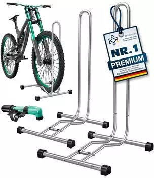 Kesser Fahrrad-Montageständer freistehend, Eisen, Reifenbreite bis 65mm