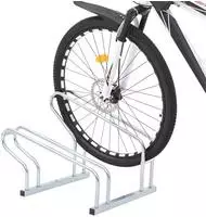 vidaXL Fahrradst&auml;nder f&uuml;r 2 Fahrr&auml;der Freistehend Verzinkter Stahl