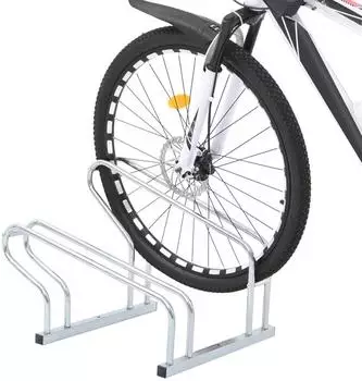 vidaXL Fahrradst&auml;nder f&uuml;r 2 Fahrr&auml;der, freistehend, verzinkter Stahl (4005573)