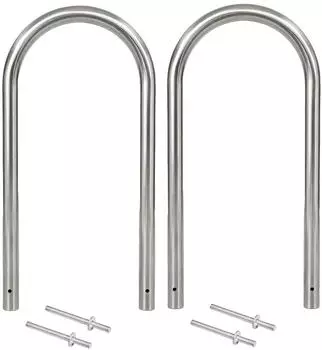 Trutzholm Fahrradanlehnbügel Typ U Edelstahl 115x58cm, 2er-Set (34864901)