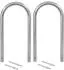 Trutzholm Fahrradanlehnbügel Typ U Edelstahl 115x58cm, 2er-Set (34864901)