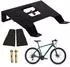 Relaxdays Fahrrad-Wandhalterung 3-in-1 mit Ablage und Haken, schwarz
