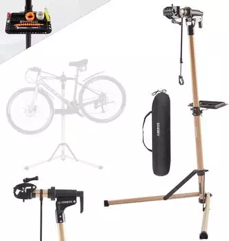 Arebos Fahrrad-Montagest&auml;nder Aluminium 360&deg; drehbar, bis 30kg (AR-HE-FMS2C)