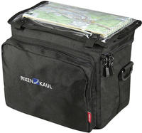 Rixen&Kaul Fahrrad-Lenkertasche Daypack Box, schwarz, 8 Liter, mit Regenschutz und
