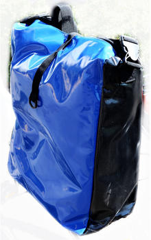 Filmer Gepäckträgertasche aus Tarpaulin blau
