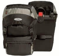 Norco Gepäckträgertasche Nevada Paar schwarz/silber