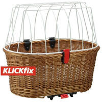 KLICKfix by Rixen&Kaul Doggy Basket zur Festmontage am Gep&auml;cktr&auml;ger Braun...