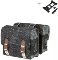 Basil Doppelte Fahrradtasche Boh&egrave;me Mik 35 Liter &ndash; Schwarzkohle