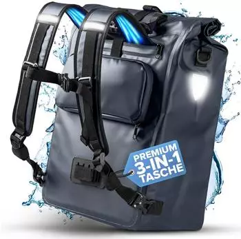 B&uuml;chel 3in1 Fahrradtasche Dress Blues