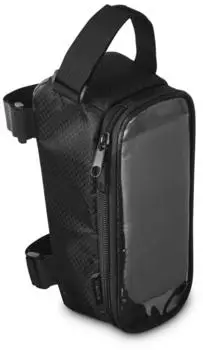 Hama Fahrrad-Rahmentasche Oberrohr, transparentes Handy-Fach, 1,7L, schwarz (00121353)