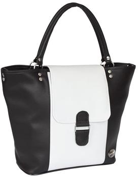 Haberland Gepäckträgertasche Verena schwarz/weiß