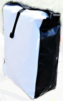 Filmer Gepäckträgertasche aus Tarpaulin weiß