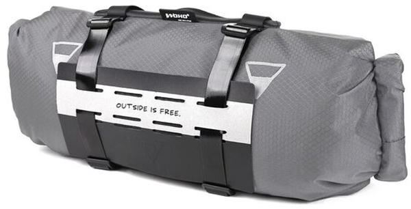 WOHO X-Touring Lenker Dry Bag honeycomb iron grey