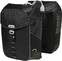 Basil 2179244500, Basil Doppelpacktasche Miles black lime wasserdicht Gr&ouml;&szlig;e