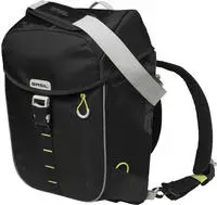 Basil 2179244400, Basil Einzeltasche Miles black lime wasserdicht 14l