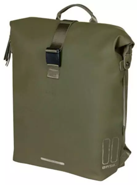 Basil Fahrradrucksack Soho Nordlicht 14l black/moss green Black