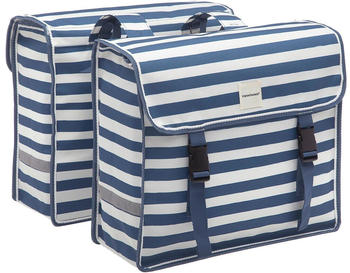 New Looxs Doppelpacktasche Fiori 30L gestreift blau/weiß