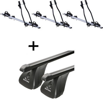 VDP 3x SAGITTAR + Dachträger Stahl kompatibel mit für Citroen Berlingo II 3-5 Türer 2008-2018 (VDP_3SAGITTAR_STA_129_a)