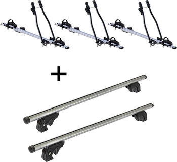 VDP 3x SAGITTAR + Dachträger/Relingträger LION1 kompatibel mit für Toyota Camry (5 Türer) 91-01 (VDP_3SAGITTAR_K39_LION1_TOYOTA5)